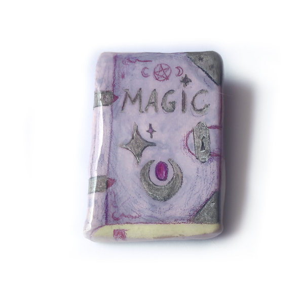 Καρφίτσα από πηλό, Βιβλίο μαγείας Magic - πηλός, χειροποίητα