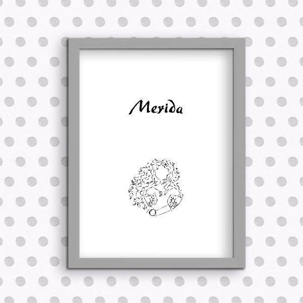 Merida - Ψηφιακή εκτύπωση - αφίσες, πριγκίπισσα - 2