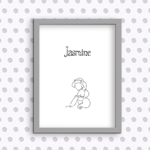 Jasmine - Ψηφιακή εκτύπωση - αφίσες, πριγκίπισσα - 2
