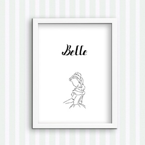 Belle- Η ωραία και το Τέρας - ψηφιακή εκτύπωση - αφίσες