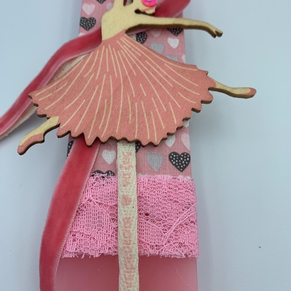 Ροζ αρωματική λαμπάδα Μπαλαρίνα - κορίτσι, λαμπάδες, μπαλαρίνα, για παιδιά, για εφήβους - 2