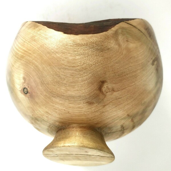 Μπολ [Natural edge] από Ξύλο Πικροδάφνης, στον Ξυλότορνο. [15Χ12,5εκ.] - ξύλο, βάζα & μπολ, σπίτι, χειροποίητα, ξύλινα διακοσμητικά - 3