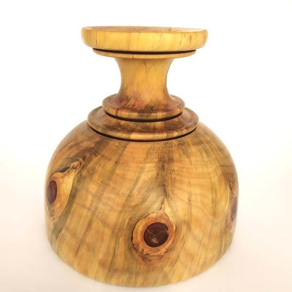 ''Δισκοπότηρο - Μπολ'' από Ξύλο Αροκάριας, στον Ξυλότορνο. [19,5Χ18,5εκ.] - ξύλο, βάζα & μπολ, σπίτι, χειροποίητα, ξύλινα διακοσμητικά - 4