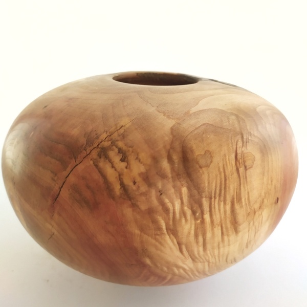 Βάζο ''Μπάλα'' από ξύλο Ιτιάς, στον Ξυλότορνο. [18,5Χ13,5εκ.] - ξύλο, βάζα & μπολ, σπίτι, χειροποίητα, ξύλινα διακοσμητικά - 3
