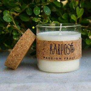 "Karpos" Passion Fruit - χειροποίητα, κερί, αρωματικά κεριά, διακοσμητικά - 2