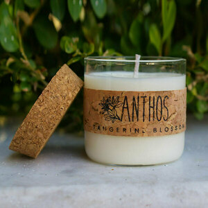 "Anthos" Tangerine Blossom - χειροποίητα, αρωματικά κεριά, διακοσμητικά, κεριά - 2