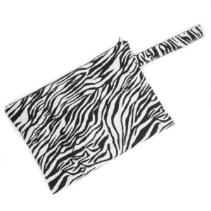 Pouch Zebra large 32cm x 23cm - animal print, μικρές, φθηνές, καλλυντικών, ύφασμα