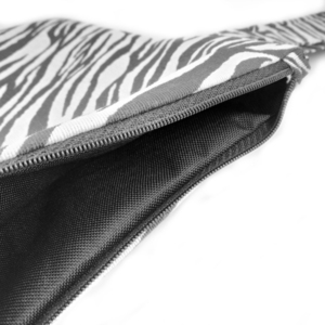 Pouch Zebra large 32cm x 23cm - ύφασμα, animal print, καλλυντικών, μικρές, φθηνές - 3