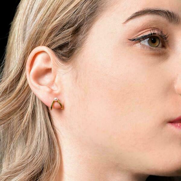 Μαργαριταρένια σκουλαρίκια καρφωτά, pearl stud earrings - ασήμι, καρφωτά, νυφικά