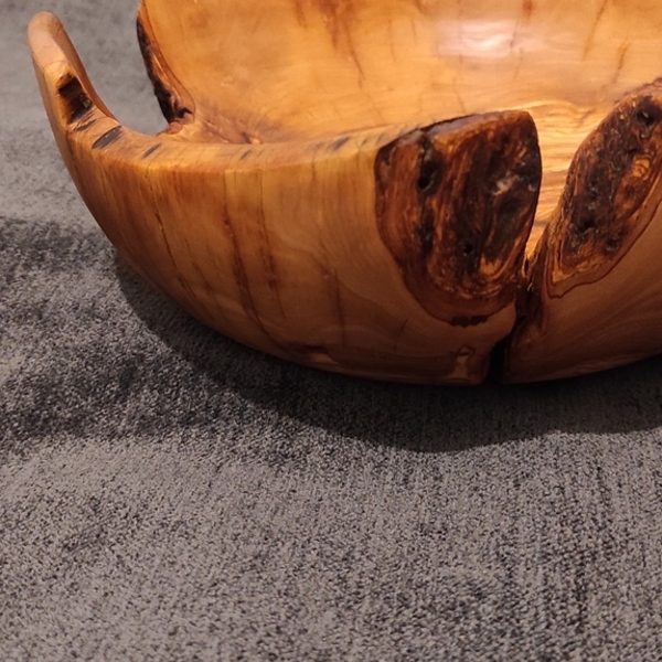 Διακοσμητικό Ξύλινο μπολ από ξύλο ελιάς - ξύλο, βάζα & μπολ - 5