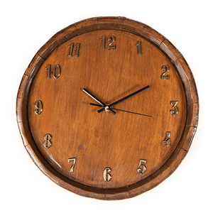Χειροποίητο Ξύλινο Ρολόι Τοίχου από Βαρέλι - ξύλο, ρολόι, τοίχου, χειροποίητα - 3