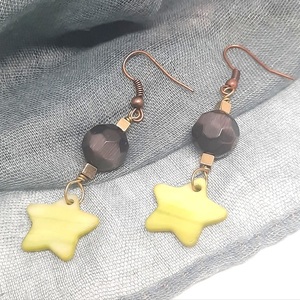 "The witch's earrings"boho, χειροποίητα σκουλαρίκια - ημιπολύτιμες πέτρες, χειροποίητα, μακριά, boho, κρεμαστά - 3