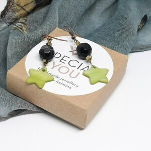 "The witch's earrings"boho, χειροποίητα σκουλαρίκια - ημιπολύτιμες πέτρες, χειροποίητα, μακριά, boho, κρεμαστά - 4