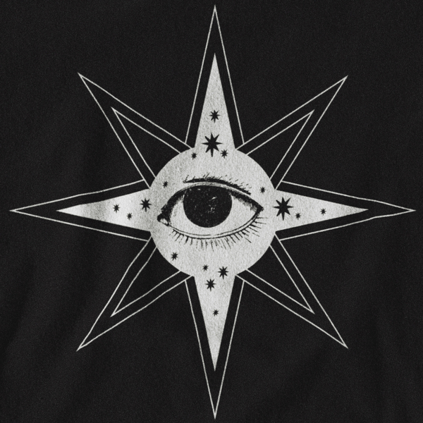 "The All Seeing Star" για εκτύπωση - t-shirt, αστέρι, evil eye