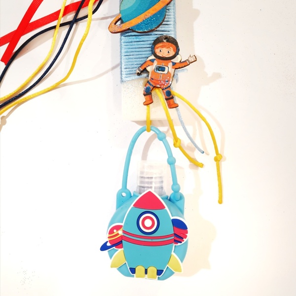 Λαμπάδα διάστημα - παιδικό αντισηπτικό (22 cm) - κορίτσι, αγόρι, λαμπάδες, για παιδιά - 2