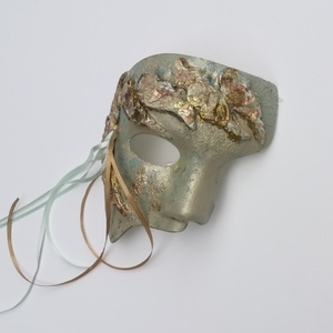 Εικαστική αποκριάτικη μάσκα πράσινη - 2