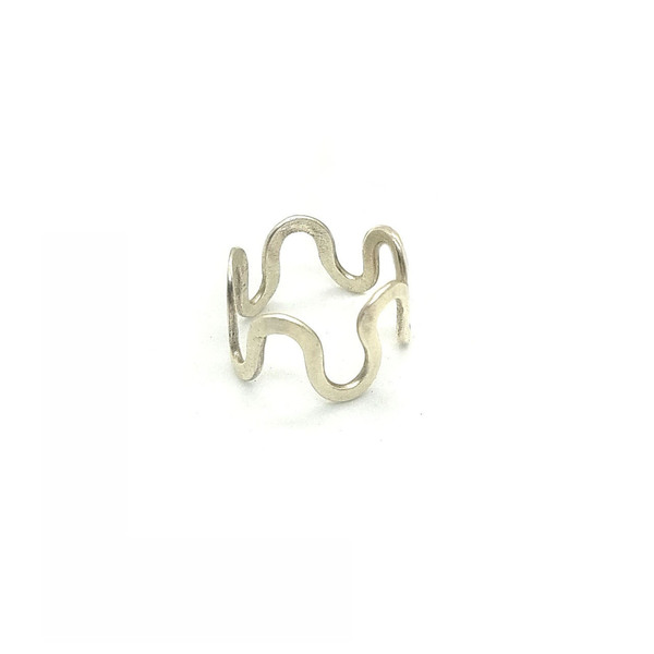 Zig Zag Ring | Απλό Μίνιμαλ Δαχτυλίδι από Ανακυκλωμένο Ασήμι - minimal, οικολογικό, μικρά, σταθερά