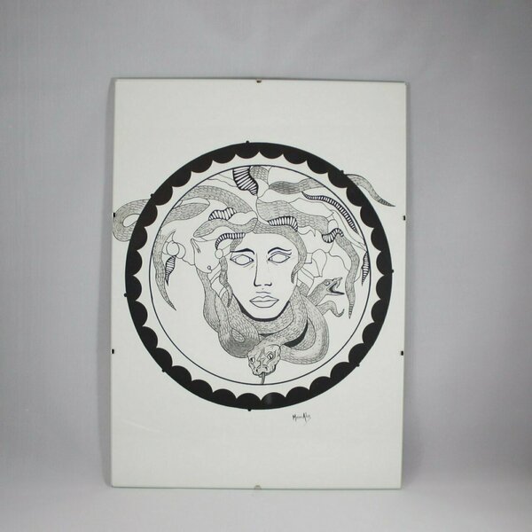 Handrawn ink art.Medusa - πίνακες & κάδρα, πίνακες ζωγραφικής