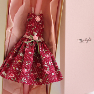 Λαμπάδα με φόρεμα "Υβόννη" ροζ κερί 40cm - κορίτσι, λαμπάδες - 5