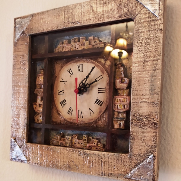ρολόι τοίχου - ξύλο, τοίχου - 3