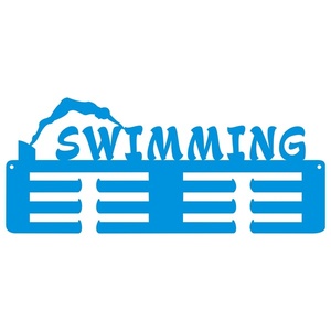 Κρεμάστρα Μεταλλίων απο MDF 40x17 SWIMMING - κρεμάστρες - 3