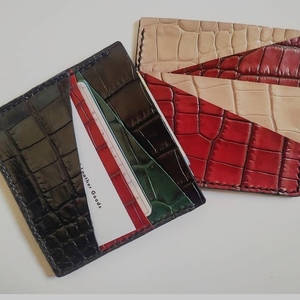 CARD CASE - δέρμα, animal print, πορτοφόλια - 2