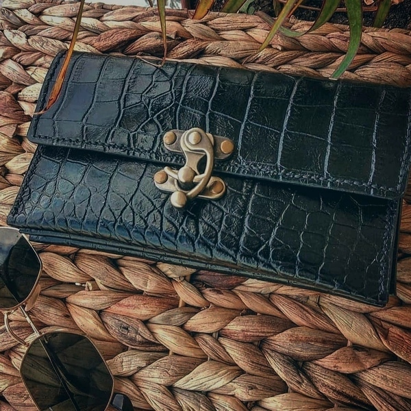 CROCO BELT BAG - clutch, all day, χειρός, βραδινές - 4