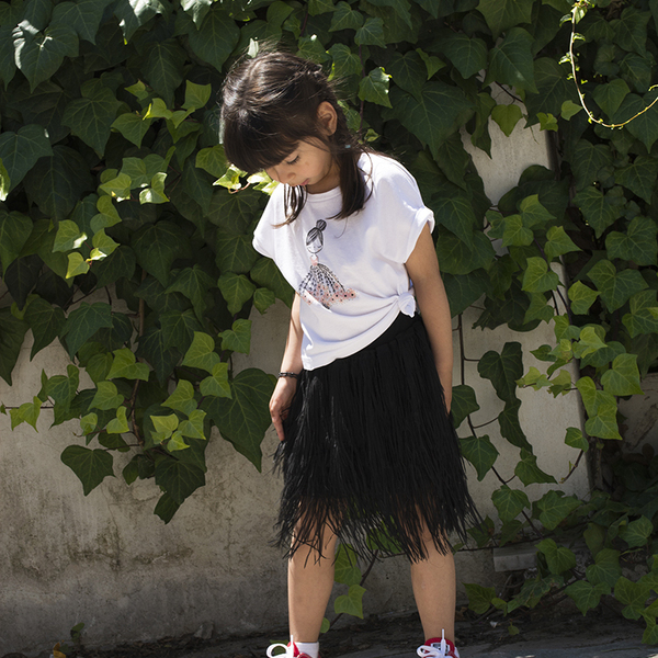 Φούστα Κρόσι - mini, κορίτσι, κρόσσια, παιδικά ρούχα