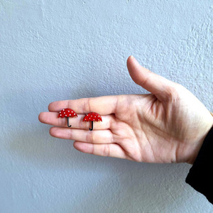 Λαμπάδα με σκουλαρίκια "Ομπρελίτσες κόκκινες". - ζωγραφισμένα στο χέρι, κορίτσι, λαμπάδες - 4