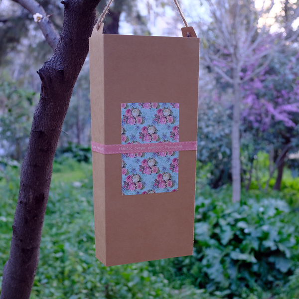 Λαμπάδα ροζ με ξύλινο σχέδιο Καλό Πάσχα 30 εκ. - κορίτσι, λαμπάδες, για ενήλικες, για εφήβους - 4