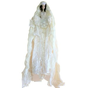 Διακοσμητική χειροποίητη Κούκλα "Νύφη λευκή" ύψος 60 εκ. - κορίτσι, διακοσμητικά, διακόσμηση σαλονιού