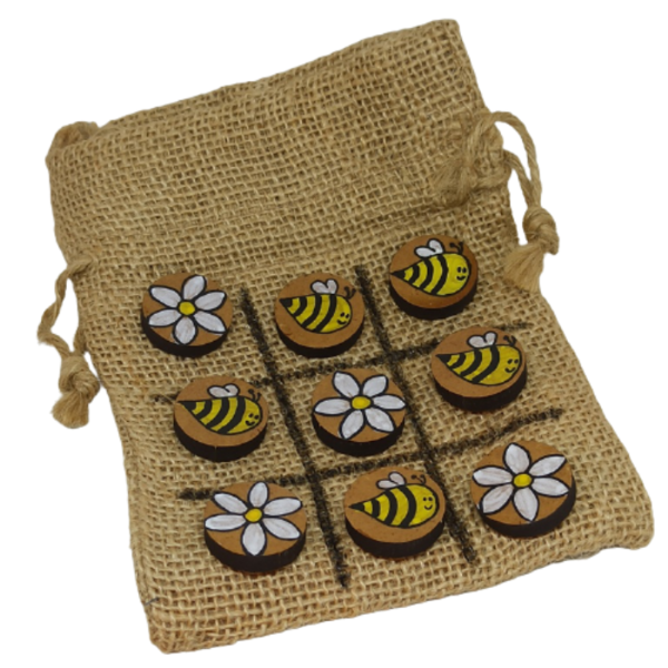 Τρίλιζα Μέλισσα, Λουλούδι με ξύλινα στοιχεία - ζωγραφισμένα στο χέρι, δώρα για παιδιά, τρίλιζα, ξύλινα παιχνίδια