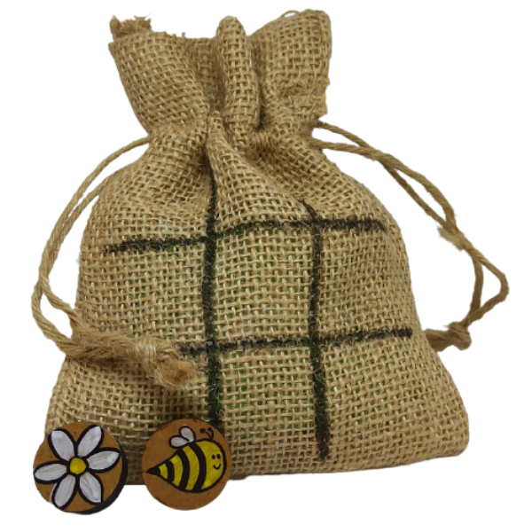 Τρίλιζα Μέλισσα, Λουλούδι με ξύλινα στοιχεία - ζωγραφισμένα στο χέρι, δώρα για παιδιά, τρίλιζα, ξύλινα παιχνίδια - 2