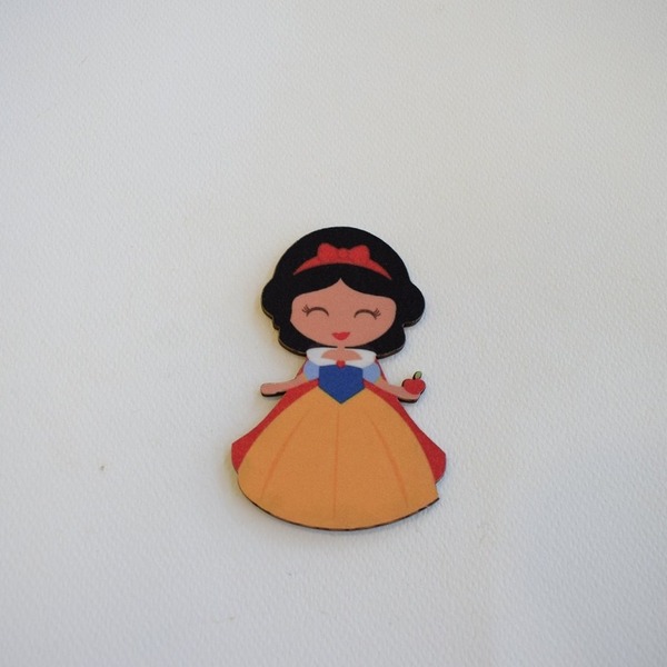 Λαμπάδα με ξύλινο μαγνητάκι set με κορνίζα "Princess" - κορίτσι, λαμπάδες, για παιδιά, πριγκίπισσες - 3