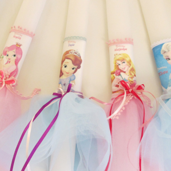 Αρωματική λαμπάδα για πριγκίπισσες 4 - 30cm - κορίτσι, λαμπάδες, μπαλαρίνες, πριγκίπισσα, για παιδιά, πριγκίπισσες, προσωποποιημένα - 5