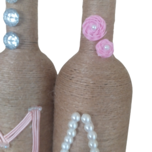 Διακοσμητικά μπουκάλια ΜΑΜΑ - χειροποίητα, μαμά, διακοσμητικά, πρωτότυπα δώρα, γιορτή της μητέρας, διακοσμητικά μπουκάλια - 3