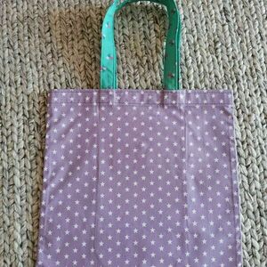 Υφασμάτινη τσάντα για τα ψώνια - αναδιπλούμενη "Αστέρια" - ύφασμα, ώμου, all day, tote, πάνινες τσάντες - 2