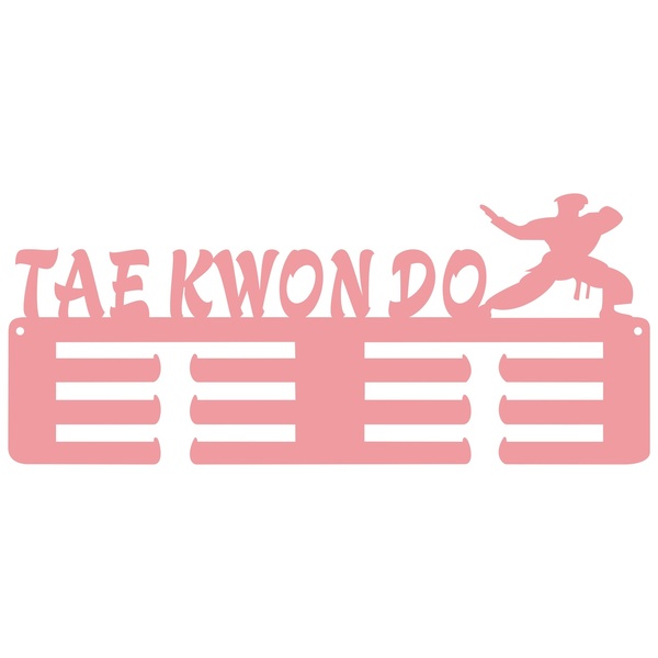 Κρεμάστρα Μεταλλίων απο MDF 40x17 TAE KWON DO - κρεμάστρες - 3