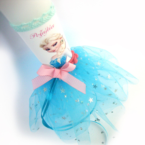 Λαμπάδα "Η πριγκίπισσα του χιονιού" με το όνομα του παιδιού - κορίτσι, λαμπάδες, για παιδιά, πριγκίπισσες - 3