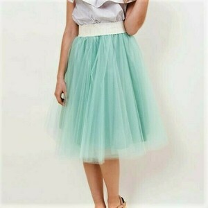 Tutu - Τούλινη Φούστα (γυναικεία) - chic, fashion, χειροποίητα, νονά, γάμος - 4