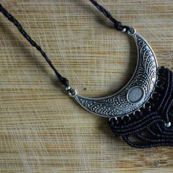 MACRAME BOHO NECKLACE -ΚΟΛΙΕ ΜΑΚΡΑΜΕ - μακραμέ, μακριά, boho - 3