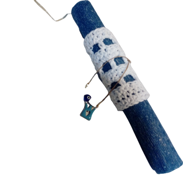 Λαμπαδα αρωματικη μπλε με βραχιολακι κορώνα - κορίτσι, λαμπάδες, για παιδιά, για ενήλικες, για εφήβους - 2