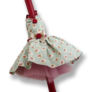 Λαμπάδα με φόρεμα "Κλειώ" Β21 μπορντό 32cm - κορίτσι, λαμπάδες, μπαλαρίνες, για παιδιά - 3