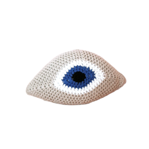 Πλεκτό μαξιλάρι μάτι - crochet, evil eye, μαξιλάρια - 2