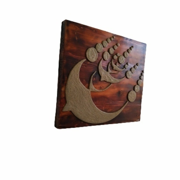"ΗΓΕΣΙΑ" - ξύλο, ζωγραφισμένα στο χέρι, πίνακες & κάδρα - 5