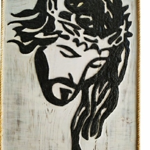 "ΙΗΣΟΥΣ" - ζωγραφισμένα στο χέρι, πίνακες & κάδρα, πασχαλινά δώρα, εικόνες αγίων - 2
