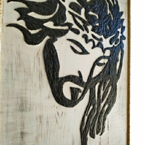 "ΙΗΣΟΥΣ" - ζωγραφισμένα στο χέρι, πίνακες & κάδρα, πασχαλινά δώρα - 4