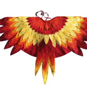 Halloween Φοίνικας- αποκριάτικη στολή - κάπα φτερών διαμέτρου 120cm - φτερό, τσόχα