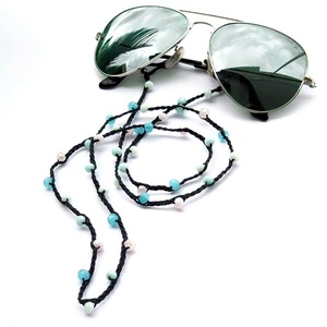 Κορδόνι ροζάριο γυαλιών χειροποίητο με κρυστάλλινες χάντρες - αλυσίδες, αλυσίδα γυαλιών, γυαλιά ηλίου, κορδόνια γυαλιών - 5