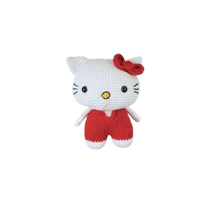 Kitty - Πλεκτή Γατούλα 17cm - crochet, λούτρινα, δώρα γενεθλίων, amigurumi, δώρο γέννησης
